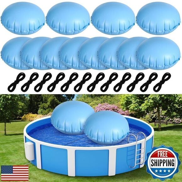 Other - Pool Pillows for Above Ground Pools 4 x 4 ft Pool Air Pillow with Ropes PVC